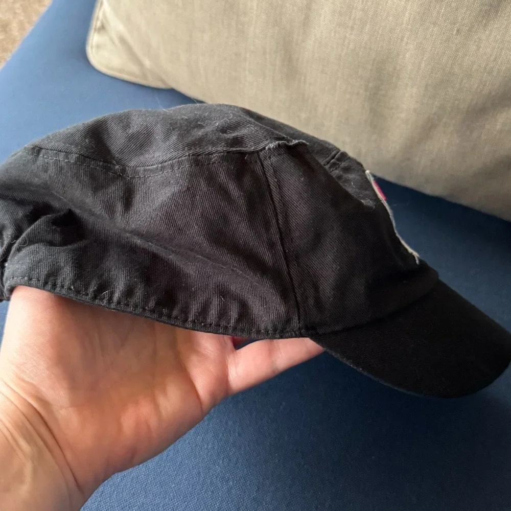 Hello‎ Kitty Sanrio Yourth Girl Hat Black Elastic Adjustable Army Cap Style
